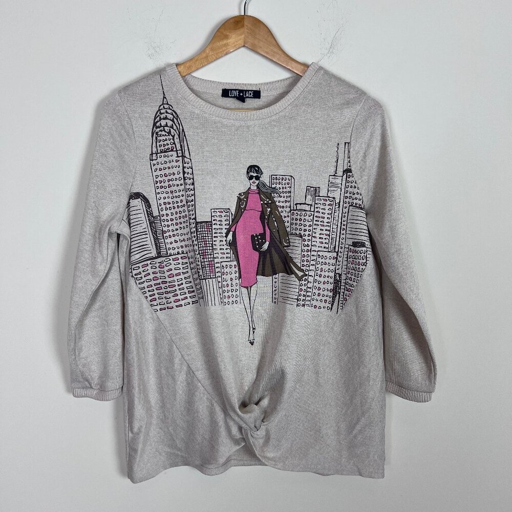 2/$20 Love + Lace Sweater S